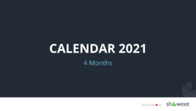 Calendar 2021 for PowerPoint - 4 Months