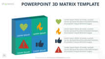 Free 3D Matrix for PowerPoint with Icons