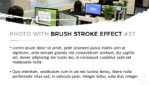 Mockup Layout #37 - Brush Stroke Effect for PowerPoint
