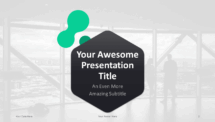 Dark Pro PowerPoint Template - Cover (Light)