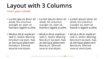 Oki - Multipurpose PowerPoint Template - Layout with 3 Columns