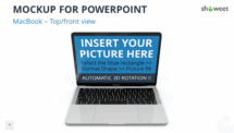 Mockup templates for PowerPoint - MacBook