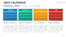 2023 Calendar for PowerPoint and Google Slides - 4 Months - Slide 23