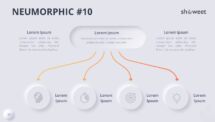 Slide 10 of Neumorphic diagram with light background for engaging presentations