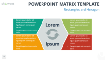 Free Matrix for PowerPoint with Hexagon
