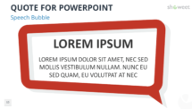 Quote Template for PowerPoint - Modern Speech Bubble