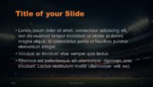 Baseball Themed Image For a Title and Content PowerPoint Slide