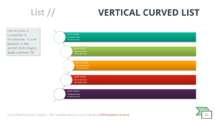 Vertical Curved List - SmartArt Graphic for PowerPoint