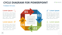 Cycle Diagram for PowerPoint - Folded Arrows