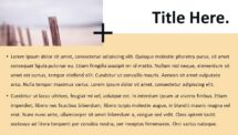 Plus Template for PowerPoint - Title and Content with Picture