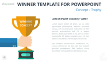 Winner Template for PowerPoint - Concept with Trophy