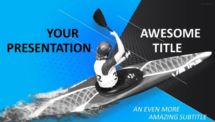 Sports - Canoeing PowerPoint Template