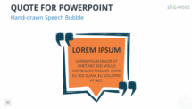 Quote Template for PowerPoint - Hand-Drawn Frame (Orange)