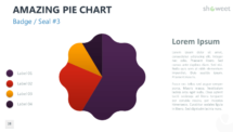 Amazing Pie Chart for PowerPoint - Badge / Seal 3