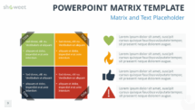 Free Matrix for PowerPoint with Text Placeholder