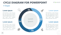 Cycle Diagram for PowerPoint - 4 Stages