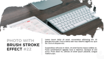 Mockup Layout #22 - Brush Stroke Effect for PowerPoint