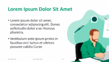 Cartoon Business PowerPoint and Google Slides Template - Theme 11 Content and Title