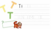 Learn ABC and Trace the Letter T - PowerPoint Worksheet