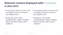 Bubbler PowerPoint Template - 2 Columns