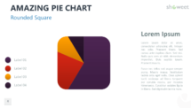 Amazing Pie Chart for PowerPoint - Rounded Square