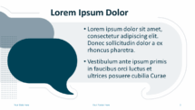Speech Bubbles PowerPoint Template - Slide 2