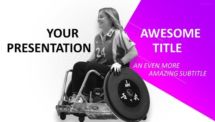 Sports - Wheelchair Sport PowerPoint Template