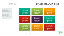 Basic Block List - SmartArt Graphic for PowerPoint