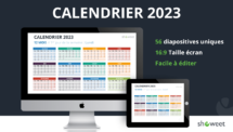 Calendrier 2023 pour PowerPoint
