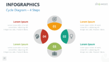 PowerPoint Infographic Element - Cycle Diagram with 4 Steps