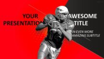 30 Sports - PowerPoint Template - Red