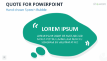 Quote Template for PowerPoint - Hand-Drawn Speech Bubble