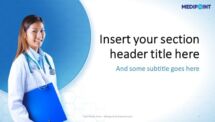Medical and Health PowerPoint Template - Section Header - Example 1