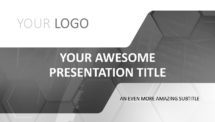 Corpo - Business Template for PowerPoint - Gray (Cover)