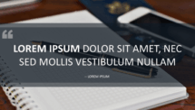 Quote Template for PowerPoint - With Banner and Photo in Background