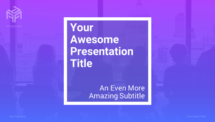 Transitions - PowerPoint Template (Purple) - Cover (Option 2)