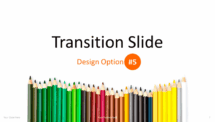 Pencils PowerPoint Template - Transition - Option 5