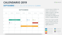 Calendario 2019 PowerPoint - SEPTIEMBRE
