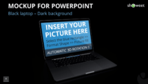 Mockup templates for PowerPoint - Black Laptop
