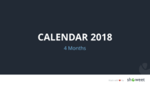 Calendar 2018 - 4 Months