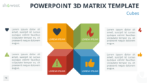 Free 3D Matrix for PowerPoint with Cubes and Perspective