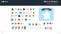 Free map of France for PowerPoint with infographic elements