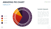 Amazing Pie Chart for PowerPoint - Halftone 1