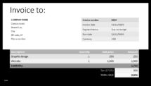 BLAK PowerPoint Template - Invoice