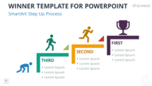 Winner Template for PowerPoint with SmartArt Step Up Process