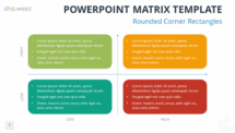 Free Matrix for PowerPoint with Rounded Corner Rectangles