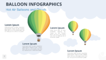 Hot Air Balloon with Clouds for PowerPoint and Google Slides