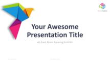 Origami PowerPoint Template - Cover Slide 2