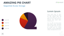 Amazing Pie Chart for PowerPoint - Sequential Access Storage