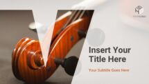ABC Free PowerPoint Template - Letter V